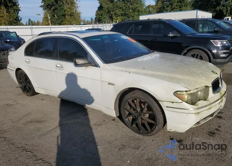 2005 BMW 745 Li z USA, uszkodzony, nr VIN WBAGN63595DS59111